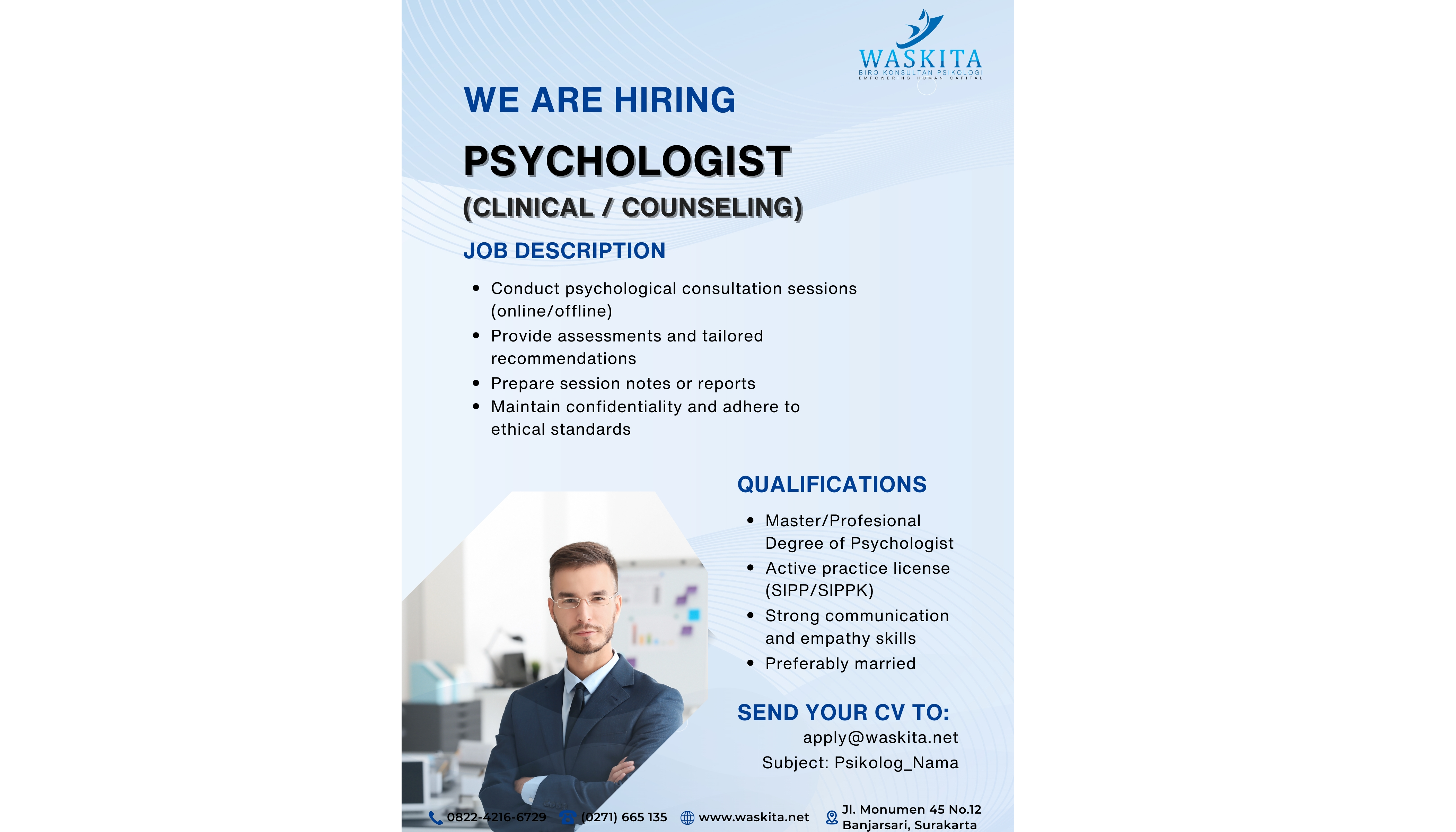 Psikolog Klinis / Konseling